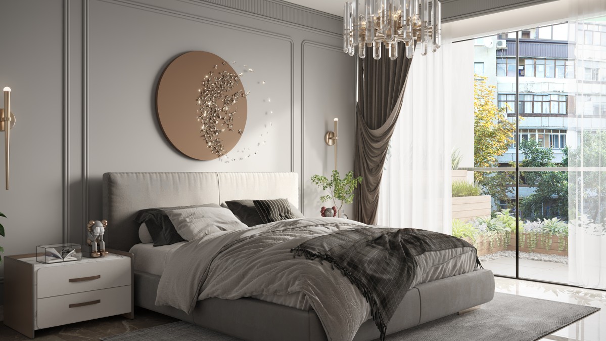 the  villa overlooks dramatic mountainous scenery